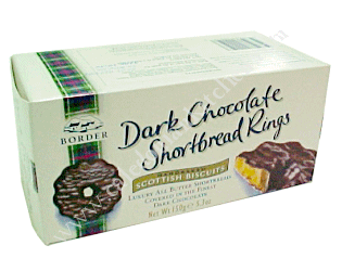 Dark Chocolate Shortbread Rings