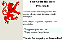 Your order has been processed!