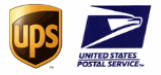 We ship via UPS and USPS